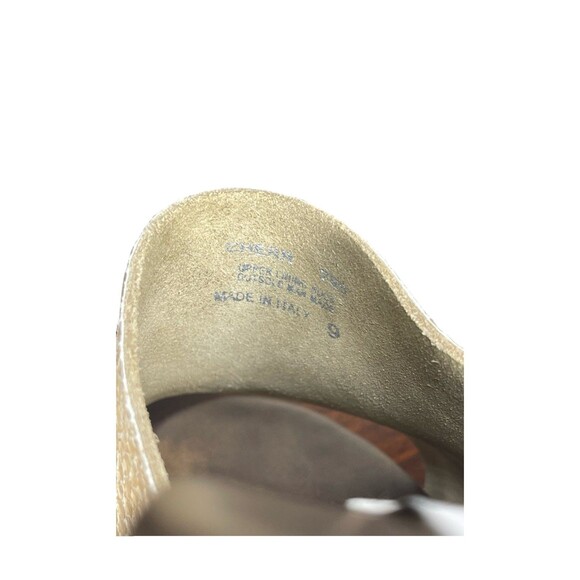 Steve Madden 40 9 Ultra High Wedge platform Wood Slip On Heel Snake Skin - Picture 10 of 12